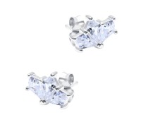 Beautiful Crystal Silver Stud Earring STS-6203
